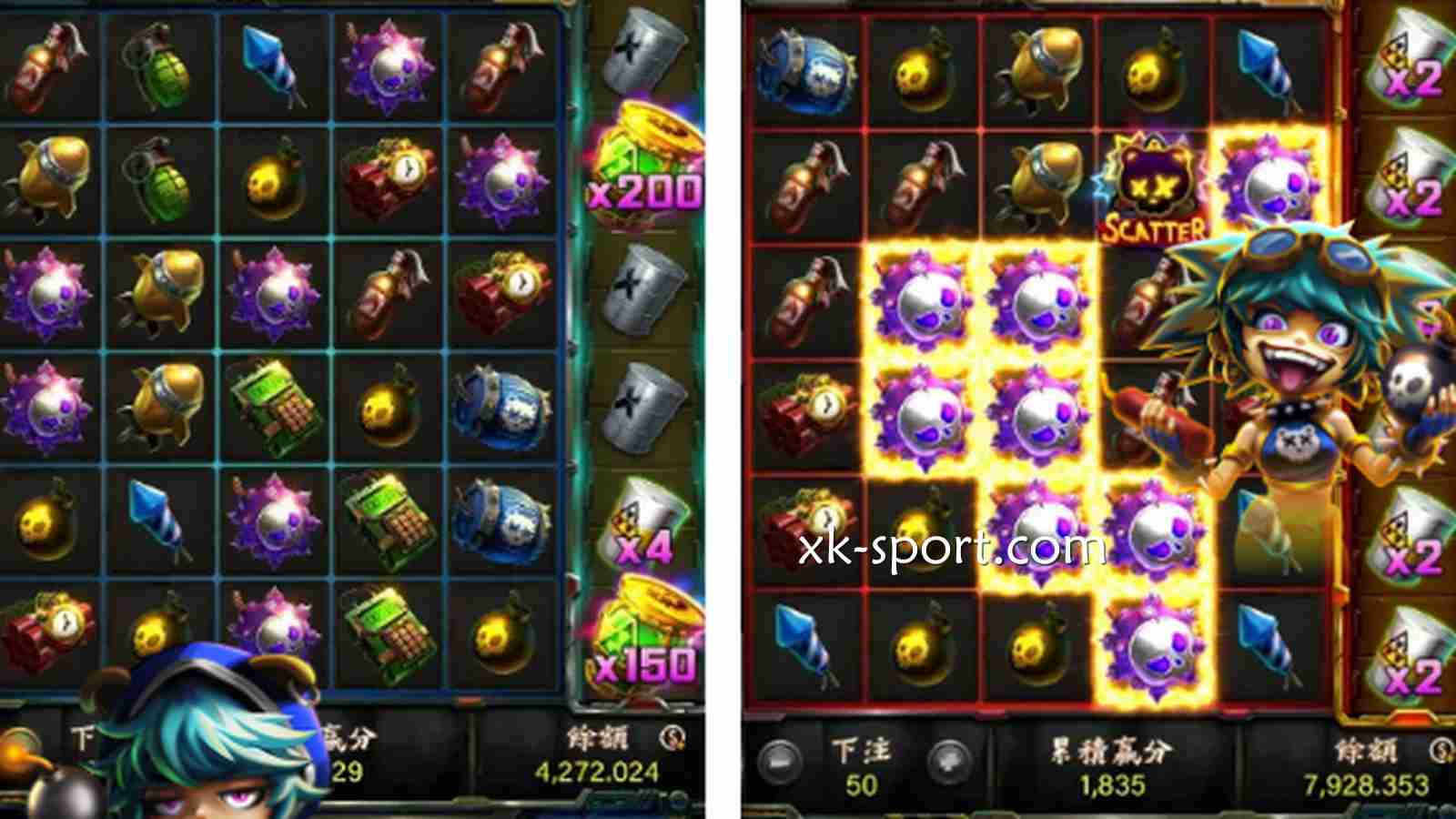 《爆爆怪妞》老虎机游戏投注界面｜MK体育